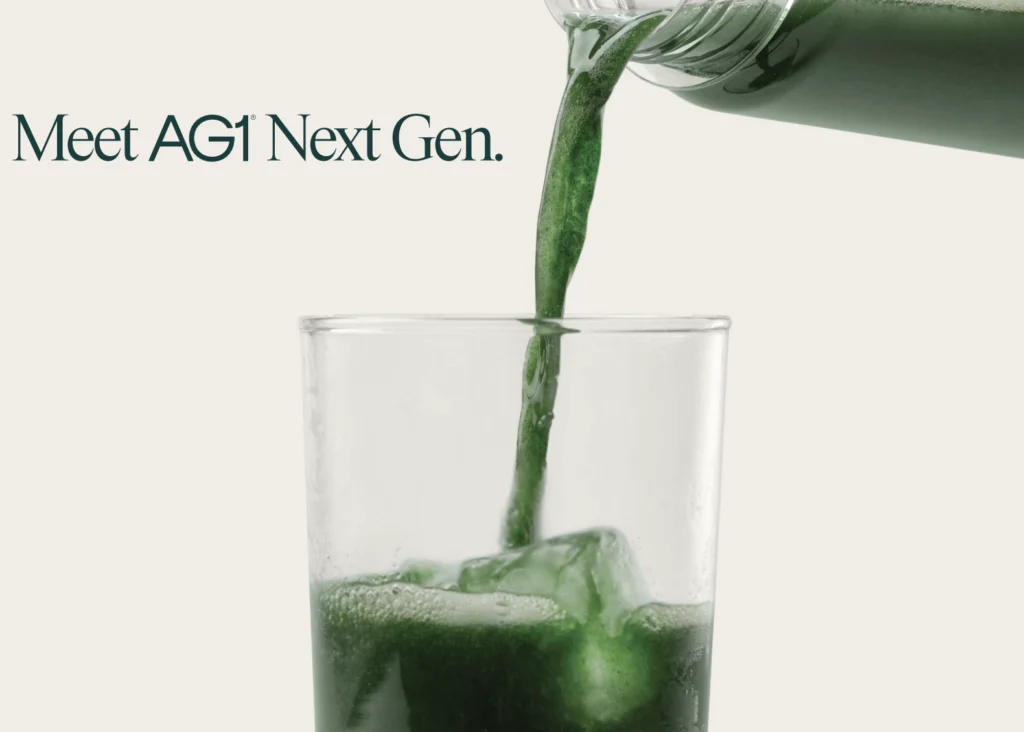 advertisement for AG1 NextGen